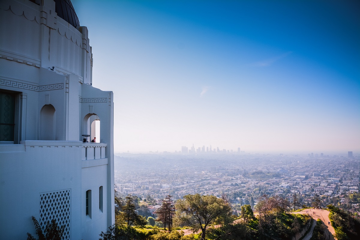 Blick vom Griffith Observatory auf Los Angeles