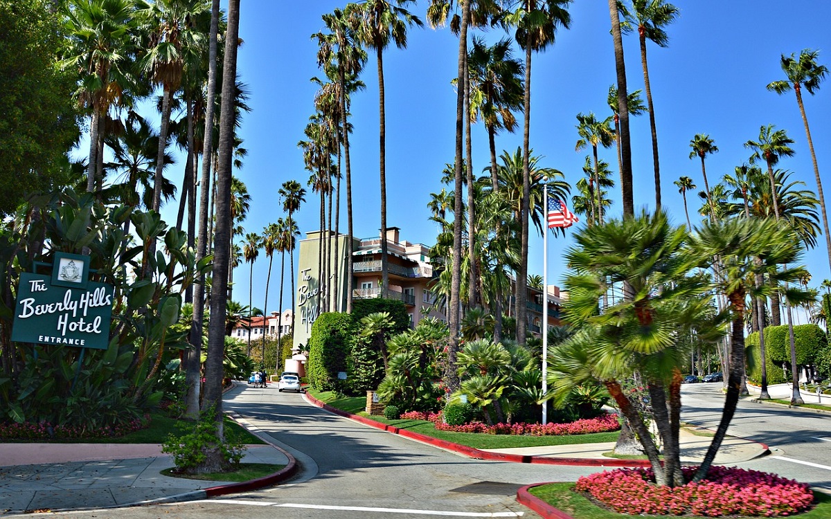Eingang des Beverly Hills Hotels